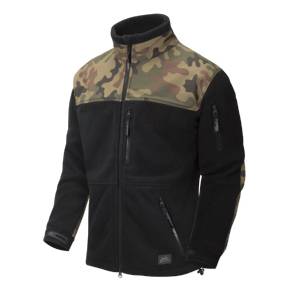 Giacca polacca Infantry in pile - Black/PL Woodland - Helikon-Tex