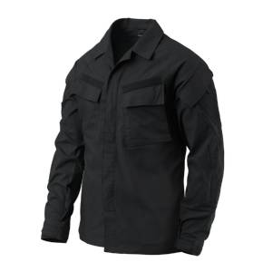Camicia Raid in policotone Stretch Ripstop - Nero - Helikon-Tex