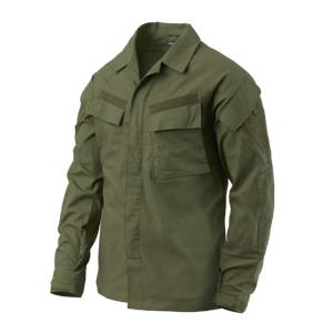 Camicia Raid in policotone Stretch Ripstop - Olive Green - Helikon-Tex