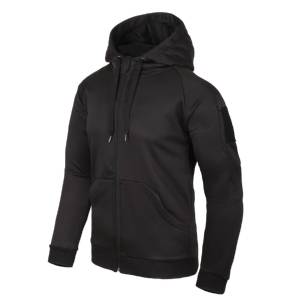 Felpa con cappuccio Urban Tactical (FullZip) - Nero - Helikon-Tex