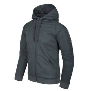 Felpa con cappuccio Urban Tactical (FullZip) - Melange Black-Grey - Helikon-Tex