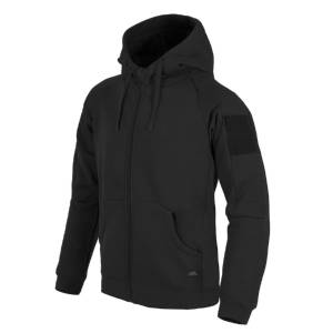 Felpa con cappuccio tattica urbana Lite (FullZip) - Nero - Helikon-Tex