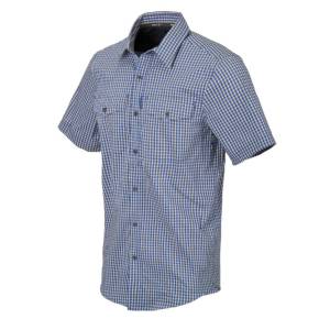Camicia a maniche corte da lavoro Covert - Royal Blue Checkered - Helikon-Tex