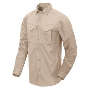 Camicia a manica lunga Defender Mk2 in policotone Ripstop - Khaki - Helikon-Tex