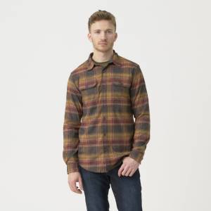 Camicia GreyMan in misto poliestere e nylon - Amber Plaid - Helikon-Tex