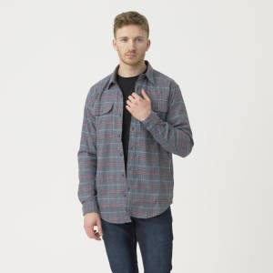 Camicia GreyMan in misto poliestere e nylon - Graphite Plaid - Helikon-Tex