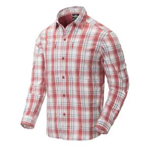 Camicia Trip in misto nylon - Red Plaid - Helikon-Tex