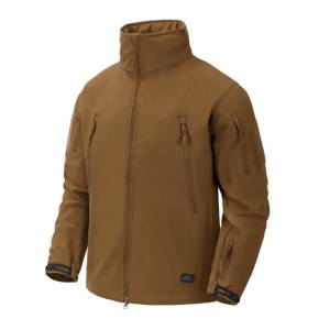 Giacca antivento Gunfighter con sistema Shark Skin - Mud Brown - Helikon-Tex