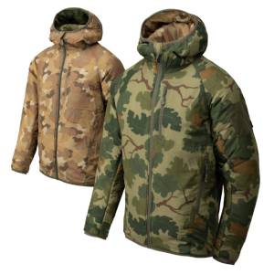 Giacca con cappuccio reversibile Wolfhound in tessuto nylon Windpack - Mitchell Camo Leaf/Mitchell Camo Clouds - Helikon-Tex