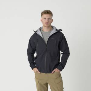 Giacca Hardshell Squall con membrana TorrentStretch - Nero - Helikon-Tex
