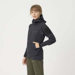 Giacca rigida Squall da donna con membrana TorrentStretch - Nero - Helikon-Tex