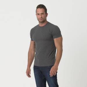 Maglietta Slim in cotone organico - Melange Black-Grey - Helikon-Tex