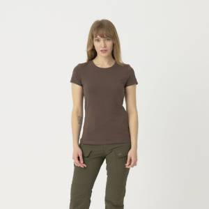 Maglietta da donna Slim in cotone organico - Earth Brown - Helikon-Tex