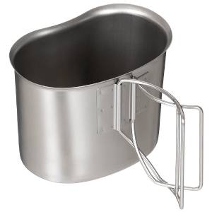 Gavetta US Inox con manici pieghevoli 500ml