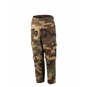 Pantaloni BDU bambino con cerniera Zip-Off - Woodland - Mil-Tec