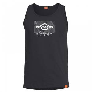 Canottiera Astir Contour Nero - Pentagon