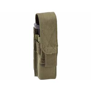 Porta caricatore singolo 9mm, sistema MOLLE - OD Green - Outac