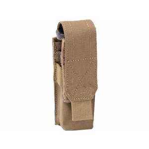 Porta caricatore singolo 9mm, sistema MOLLE - Coyote Tan - Outac