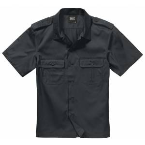 Camicia Militare Manica Corta US - Nero - Brandit