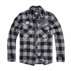 Camicia Ozzy, a quadri manica lunga - Black/Charcoal checkered - Brandit