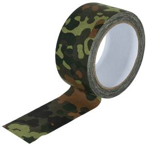 Nastro adesivo militare 5cmx10m - Flecktarn - MFH