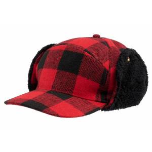 Lumberjack Winter Cap - Red/Black Checkered - Brandit