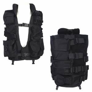 Gilet Tattico con collare - Nero - Fostex Garments