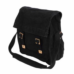 Borsa a tracolla Vintage Pukkel in tela 6L - Nero - Fosco Industries