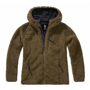 Giacca pile donna Teddyfleece con cappuccio - Olive - Brandit
