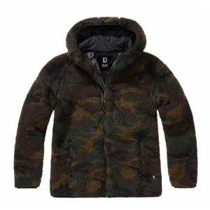 Giacca pile donna Teddyfleece con cappuccio - Woodland - Brandit