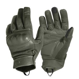 Guanti Tattici Storm Nomex® in Pelle - Olive Green - Pentagon