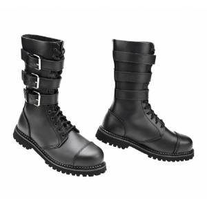 Anfibi Militari in Pelle Phantom 3 fibbie - Brandit