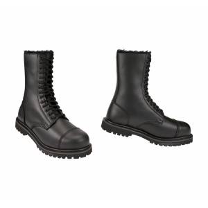 Anfibi Militari in Pelle Phantom con Pelliccia 14 Buchi - Brandit