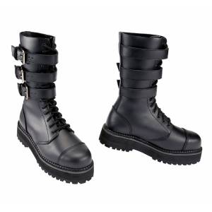 Anfibi Militari in Pelle Phantom Plateau 3 Fibbie - Brandit