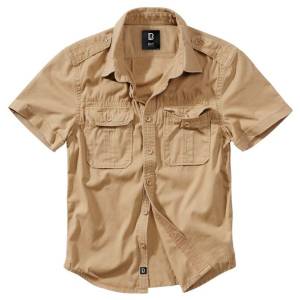 Camicia Vintage Manica Corta - Camel - Brandit