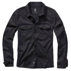Camicia Flanella Manica Lunga - Nero - Brandit