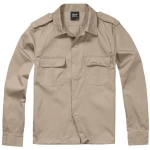 Camicia US Manica Lunga - Khaki - Brandit