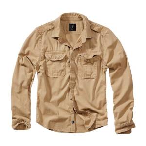 Camicia Vintage Manica Lunga - Camel - Brandit