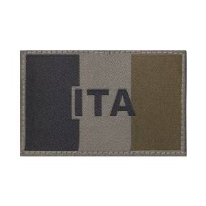 Patch Bandiera Italiana RAL7013 Ricamata con Velcro