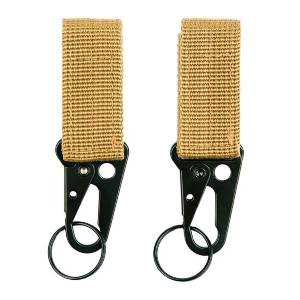 Moschettone Molle con Portachiavi 2 pezzi - Coyote - 101 INC