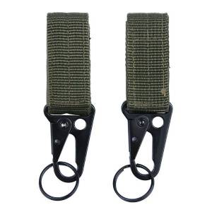 Moschettone Molle con Portachiavi 2 pezzi - Od Green - 101 INC