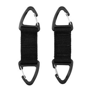 Moschettone Doppio Molle 2 pezzi - Nero - 101 INC
