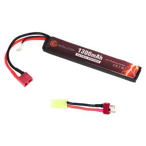 Batteria Singola Li-Po 7,4V 1300mAh 20C-40C + Adattatore - Evolution