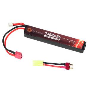 Batteria Singola Li-Po 11,1V 1300mAh 20C-40C + Adattatore - Evolution