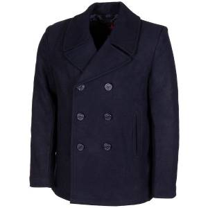 Giacca Pea Coat US -Navy Blue - MFH