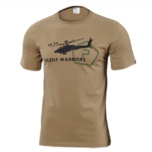 T-Shirt in Cotone Helicopter Tan - Pentagon