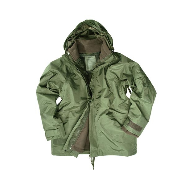 Parka Giacca Militare Verde con Pile