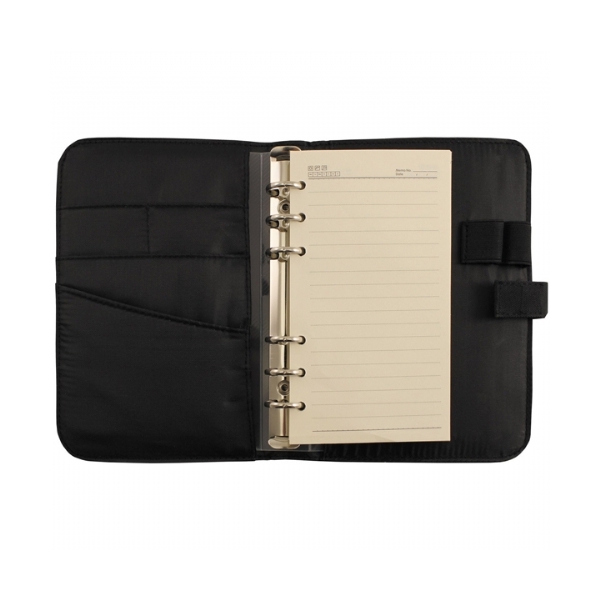 Notebook Miltare A6 ad anelli Nero - MFH