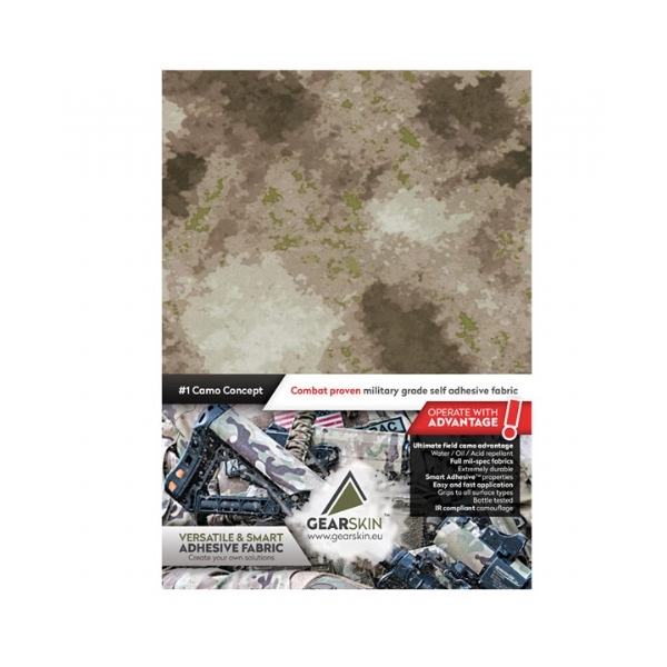 Pellicola Adesiva per il Camuffamento A-Tacs® AU Compact cm 30x30 - Gearskin™