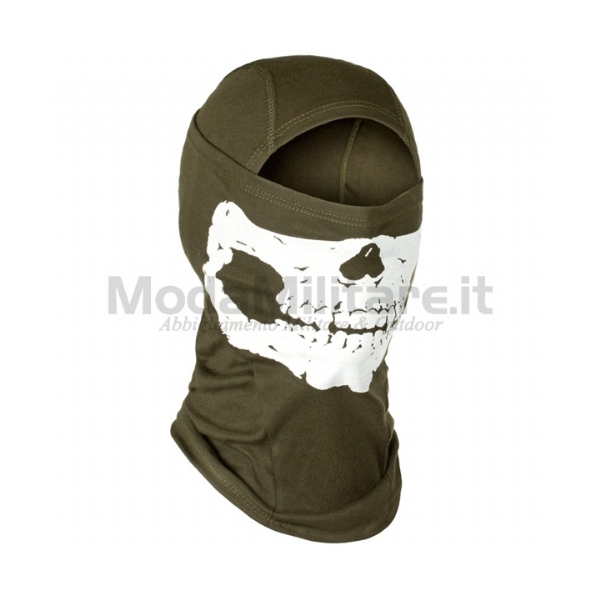 Balaclava MPS Death Head OD Green - Invader Gear